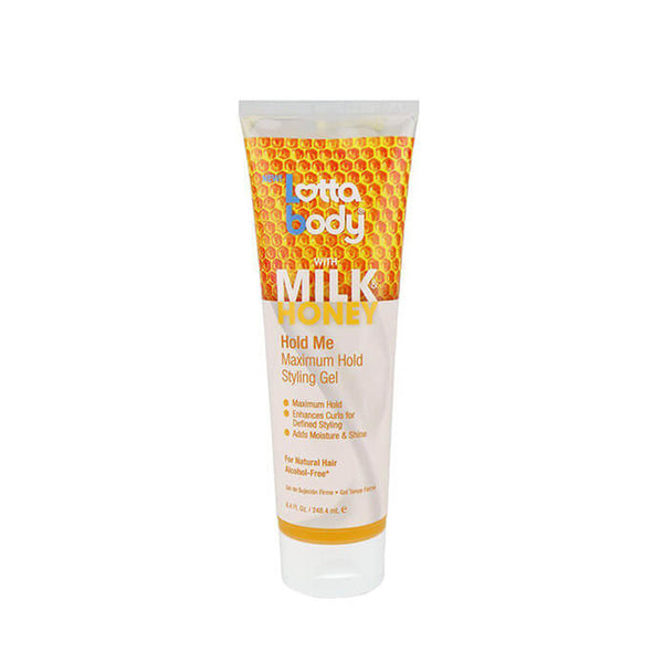 Gel coiffant tenue maximale LOTTABODY Milk &amp; Honey Hold Me 8,4 oz