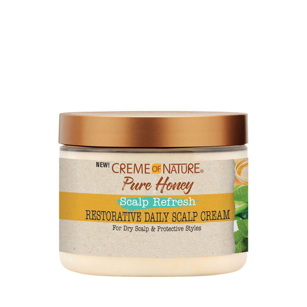 CREME OF NATURE PURE HONEY SCALP REFRESH Restorative Daily Scalp Cream 4.7oz