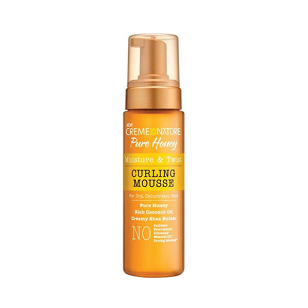 CREME OF NATURE Pure Honey Moisture & Twist Curling Mousse 7 oz