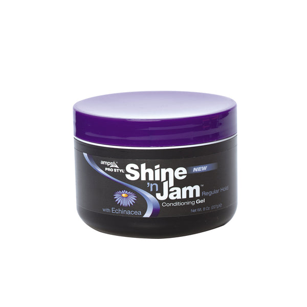 AMPRO Shine 'n Jam Conditioning Gel [REGULAR HOLD] 8oz