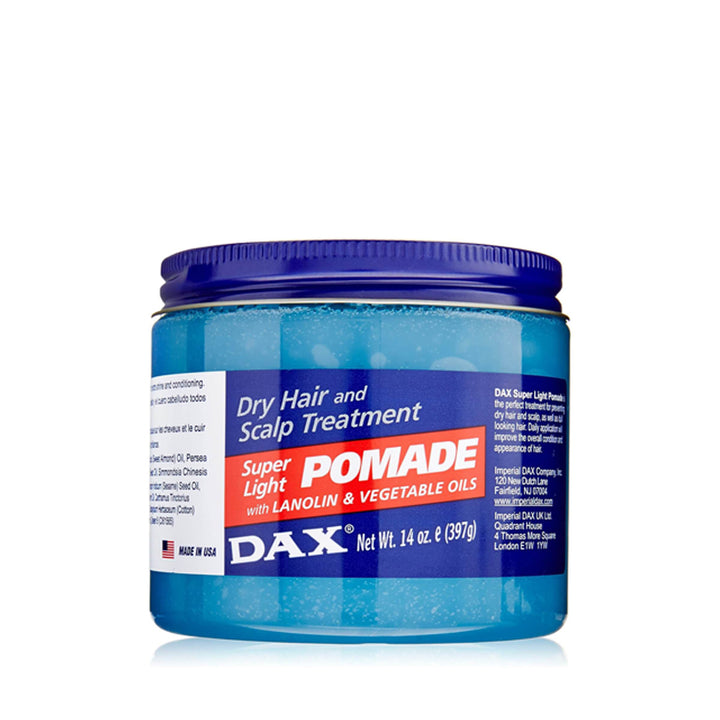 DAX Super Light Pomade with Lanolin & Vegetable Oils Dry Hair and Scalp Treatment 14oz