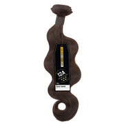 Sensationnel 12A virgin remi hair extensions body wave in dark brown with natural shine