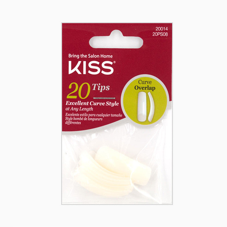 [Kiss] Acrylic Plain Nails 20 Tips - 20Ps08 Curve Overlap - Makeup