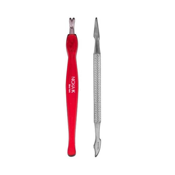 NICKA K IMPLEMENTS #NI024 Cuticle Pusher - Combo