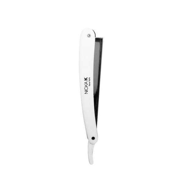 NICKA K IMPLEMENTS #NI028W Shaving Razor (WHITE)