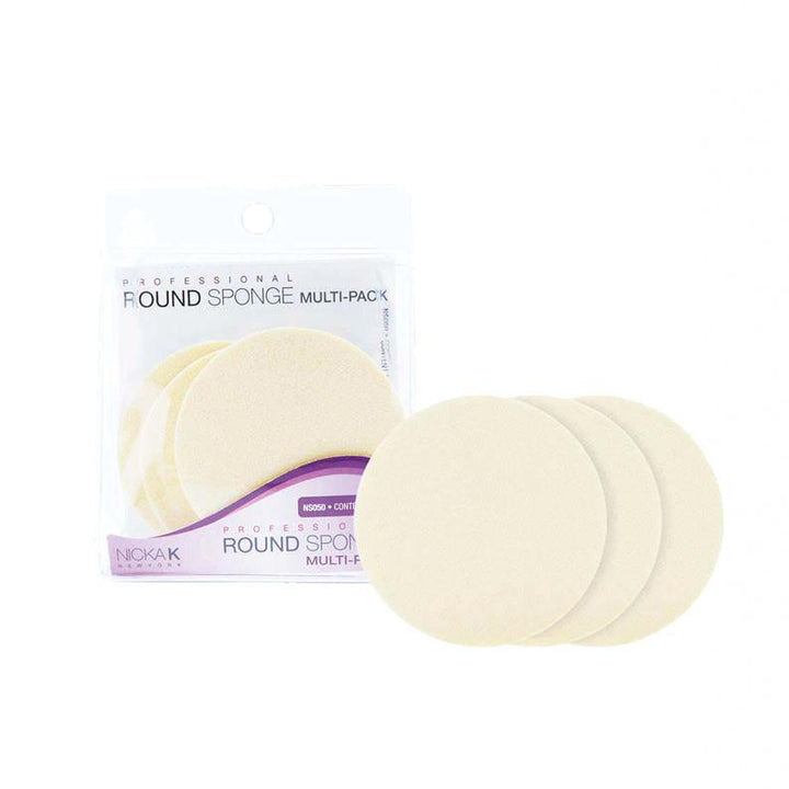 NICKA K MAKEUP SPONGE #NS050 Round Sponge Multi-Pack