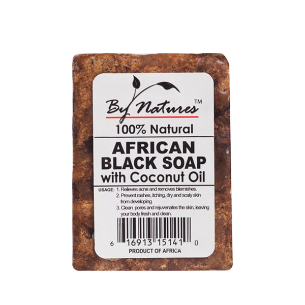 Savon noir africain BY NATURES 7 oz [HUILE DE COCO]