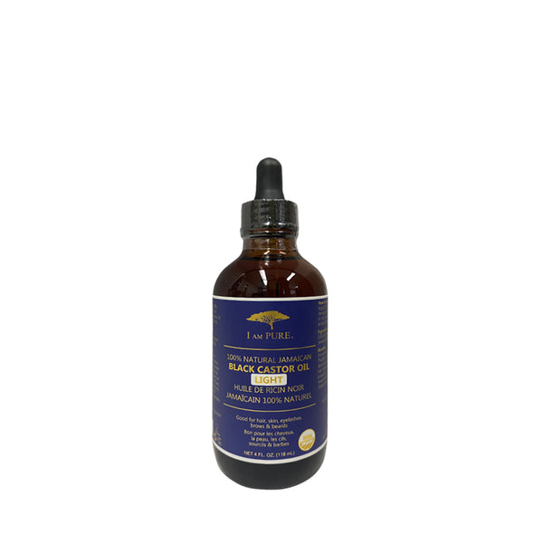 I AM PURE 100% Natural Jamaican Black Castor Oil [LIGHT] 4OZ