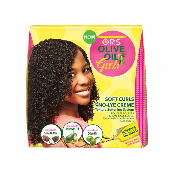 ORS Girls Soft Curls No-Lye Creme Texture Softening System