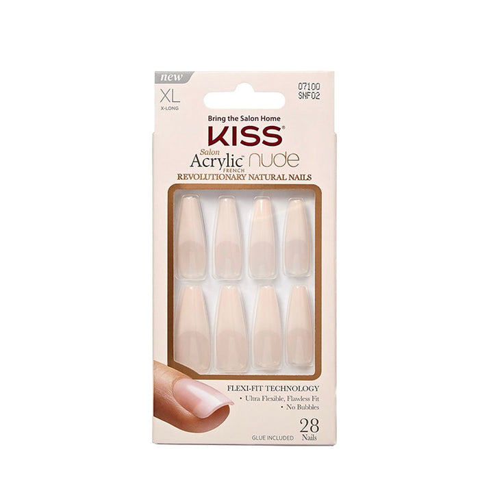 KISS Salon Acrylic French Nude [XL] #SNF02 - LIE AGAIN