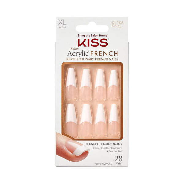 KISS Salon Acrylic French [XL] #SF02 - MALDIVES