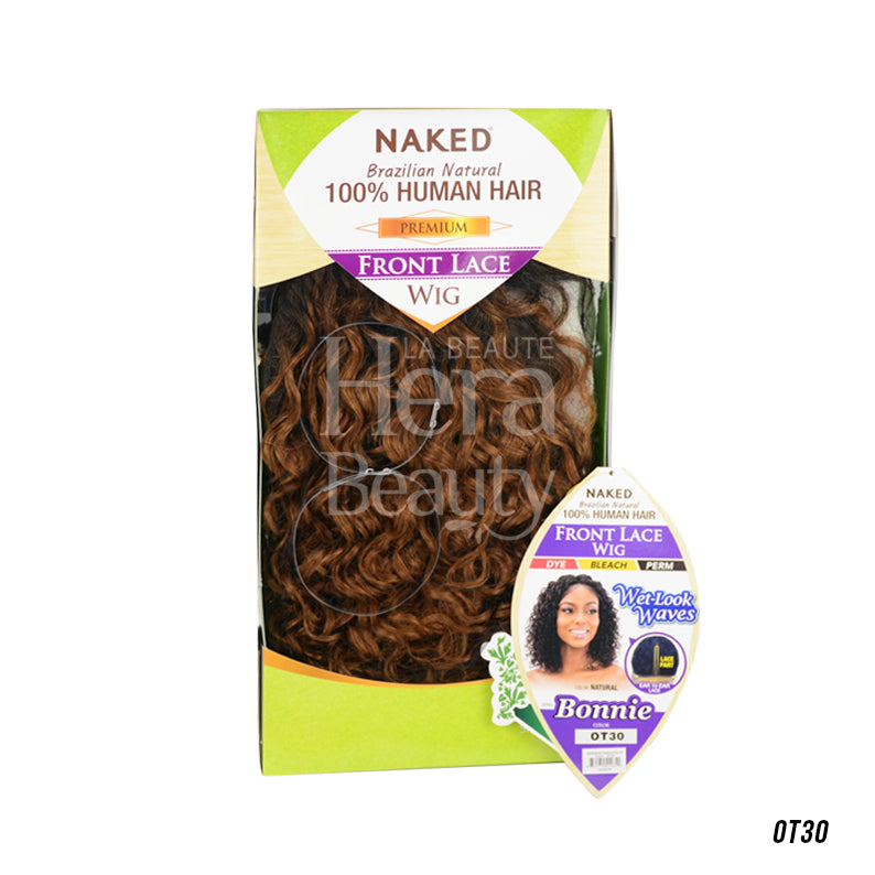 SHAKE-N-GO Naked Brazilian Natural Human Hair Premium Lace Front Wig - BONNIE