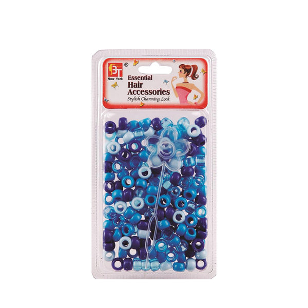 Perles pour cheveux BEAUTY TOWN [BLEUS ASSORTIS] #07623