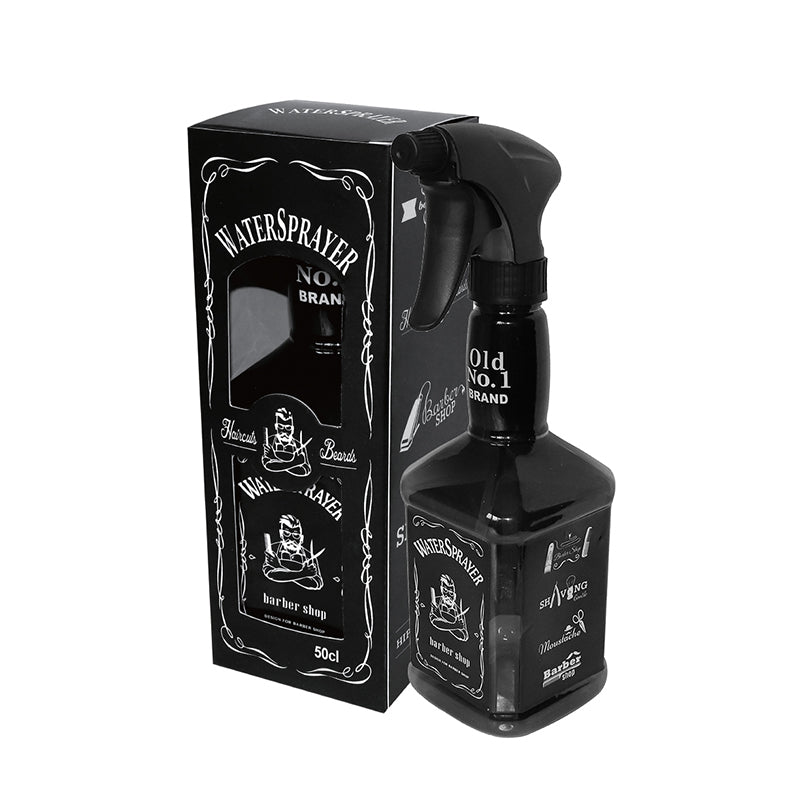 BEAUTY TOWN old no1 spray bottle 500ml black watersprayer for barber shop tools accessories