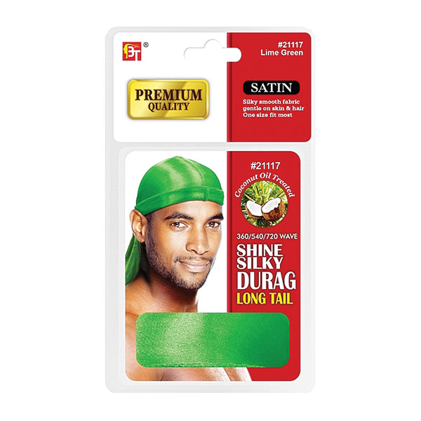 BEAUTY TOWN Shine Silky Durag Long Tail [VERT CITRON] #21117