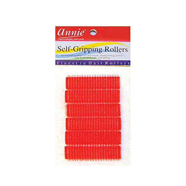 ANNIE #01309 Self-Gripping Rollers 1/2"Diameter 6ct [RED]