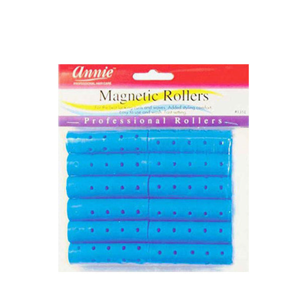 ANNIE #01351 Magnetic Rollers 5/8" Diameter 12ct [BLUE]