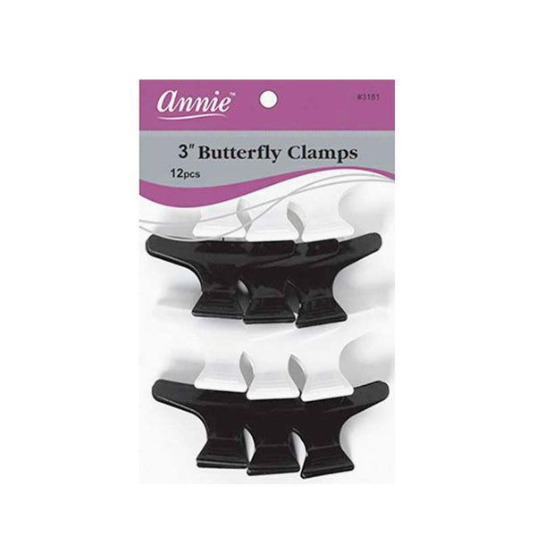 ANNIE #03181 Butterfly Clamps 3" 12ct