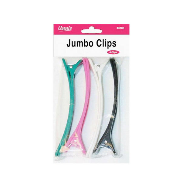 ANNIE #03183 Jumbo Clips 4ct [ASSORTED COLOR]