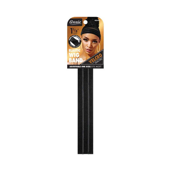 ANNIE Velcro Wig Band 3cm Silicone Grip [BLACK] #03445