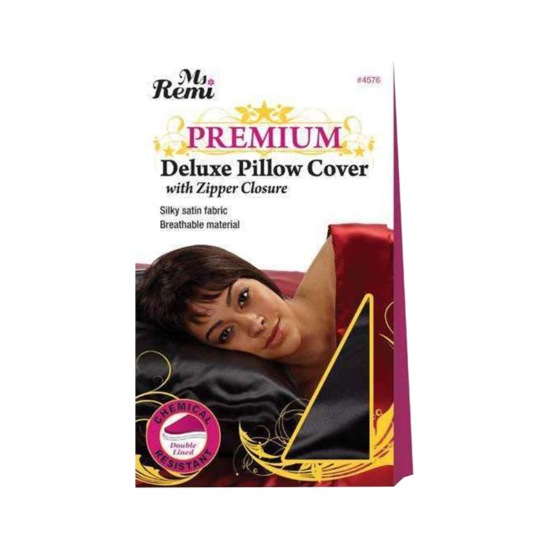 Housse de coussin de luxe premium avec fermeture éclair [Noir] #4576