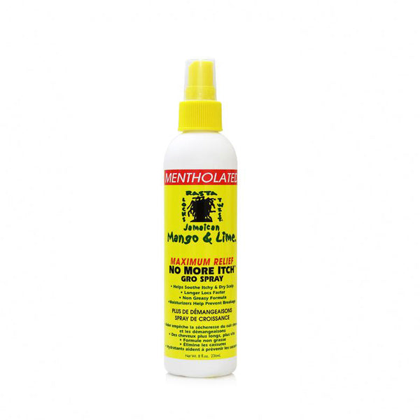 JAMAICAN MANGO & LIME No More Itch Gro Spray 8OZ [MENTHOLATED]