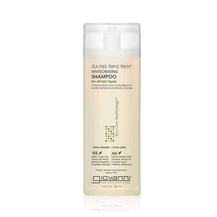 GIOVANNI Eco Chic Technology Tea Tree Triple Threat Invigorating Shampoo 8.5OZ