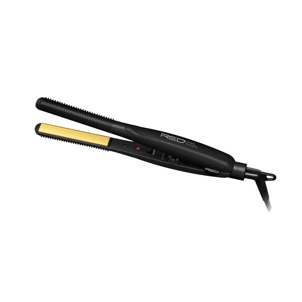 RED by KISS #FI050TN Ceramic Tourmaline Flat Iron 1/2" with Temperature Control