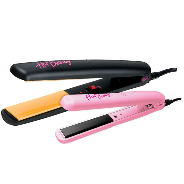 RED by KISS HOT BEAUTY #HFID01 Combo Value Pak - Ceramic Flat Iron 1" + 1/2" (mini)