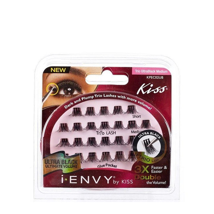 KISS iENVY Classic Trio Lash #KPEC02UB SHORT/MEDIUM