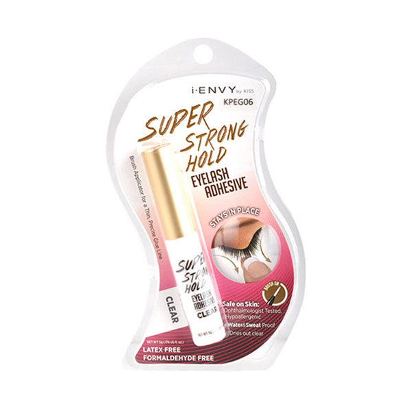 KISS iENVY Eyelash Adhesive #KPEG06  SUPER STRONG HOLD WATERPROOF STRIP [CLEAR]