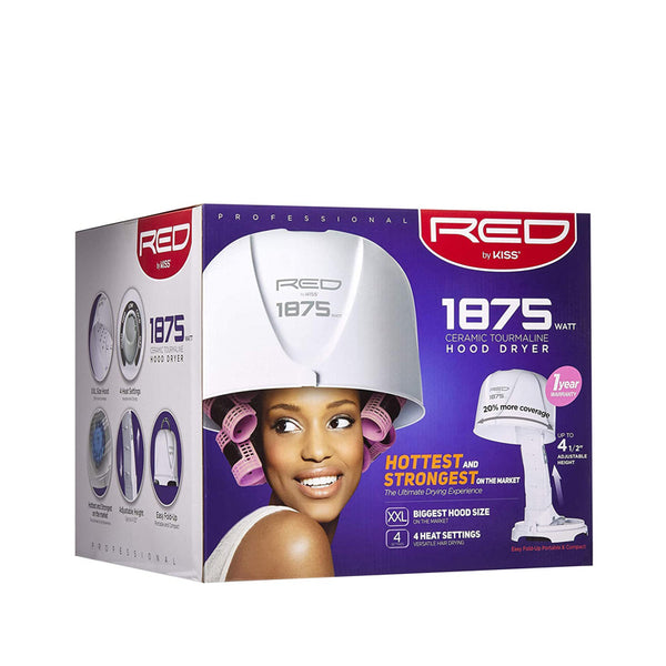 RED by KISS #BOD04 1875 - Casque sèche-cheveux professionnel en céramique tourmaline