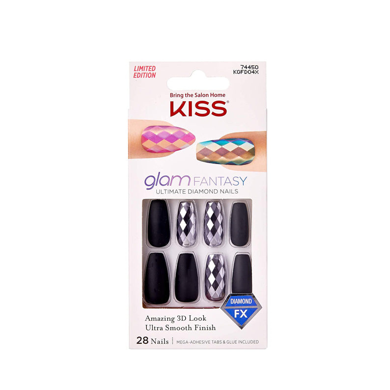 KISS Glam Fantasy Ultimate Diamond 3D Look 28 Nails