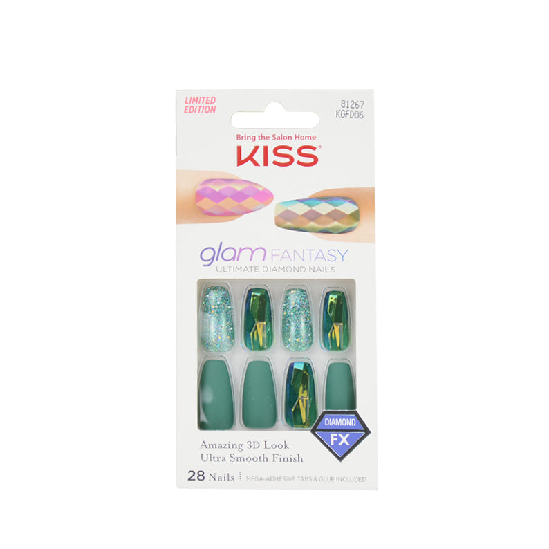 KISS Glam Fantasy Ultimate Diamond 3D Look 28 Nails