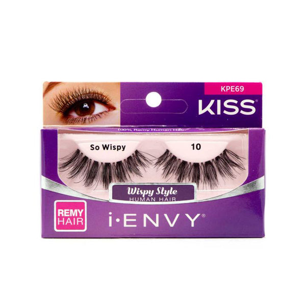 KISS iENVY Premium Human Hair Lashes #KPE69 SO WISPY 09