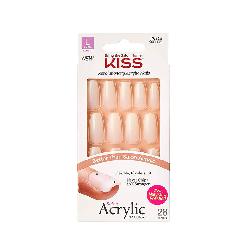 KISS Salon Acrylic Natural 28 Nails