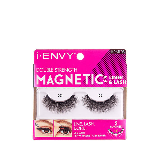 KISS iENVY Double Strength Magnetic Lashes #KPML03 3D 02