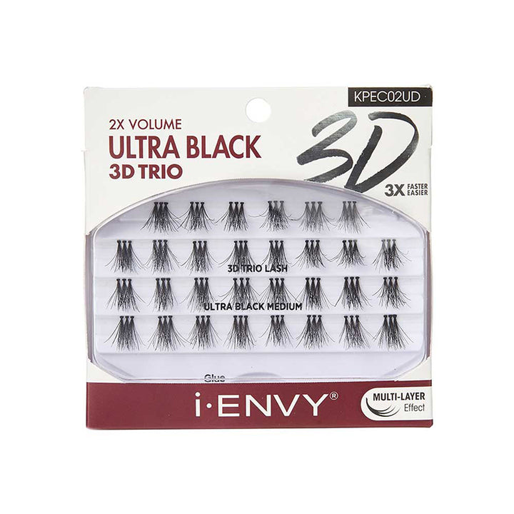 KISS iENVY 3D Trio UltraBlack Medium - KPEC02UD