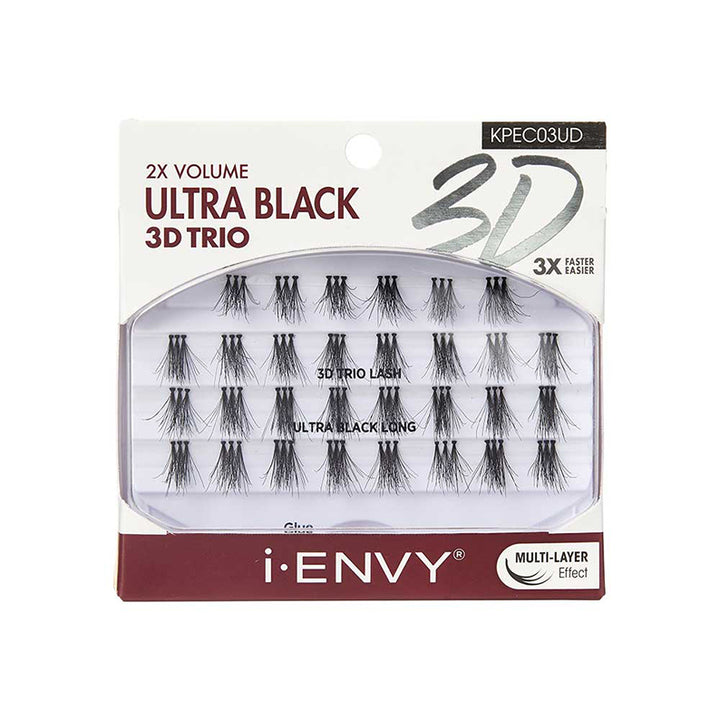 KISS iENVY 3D Trio UltraBlack Long - KPEC03UD