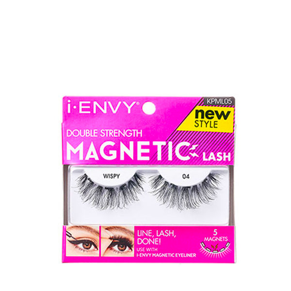 KISS iENVY Double Strength Magnetic Lashes #KPML05 WISPY 04