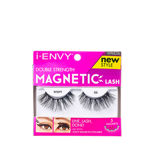 KISS iENVY Double Strength Magnetic Lashes #KPML06 WISPY 05