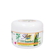 Silicon Mix Bambu hair treatment white jar nourishing bamboo extract deep conditioning mask for dry damaged hair