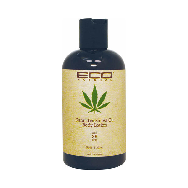 Lotion corporelle à l'huile de cannabis sativa naturelle ECO 8 oz