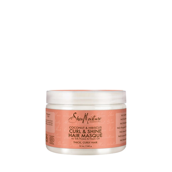 SHEA MOISTURE Coconut&hibiscus Curl&shine Hair Masque 12oz