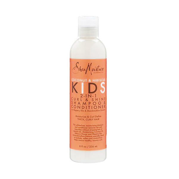 SHEA MOISTURE KIDS COCONUT & HIBISCUS 2-IN-1 Shampoo & Conditioner 8oz