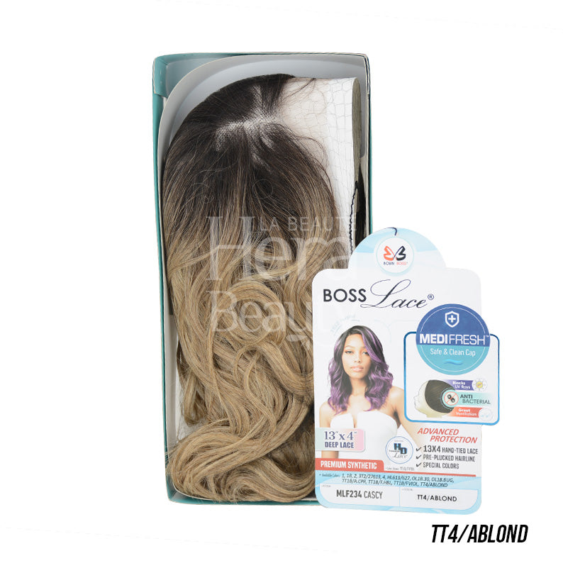 BOBBI BOSS Synthetic Hair 13X4 HD Deep Lace Front Wig - CASCY