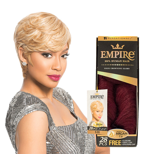 SENSATIONNEL EMPIRE 100% Cheveux Humains 28pcs 3"-4"-5"