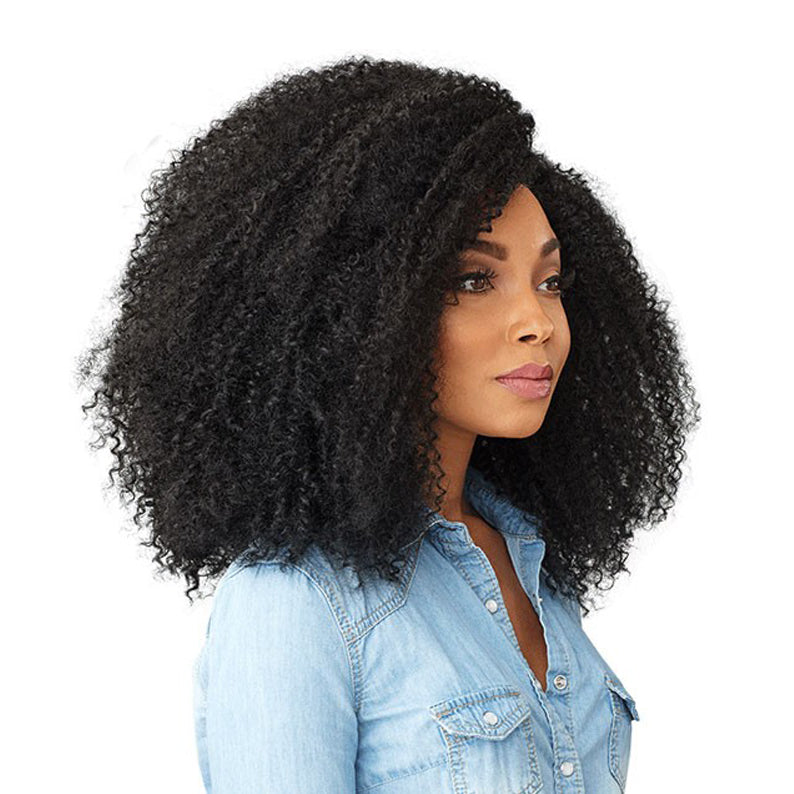 SENSATIONNEL 100% Premium Fiber Empress Curls KINKS & CO Lace Front Wig THE GAME CHANGER