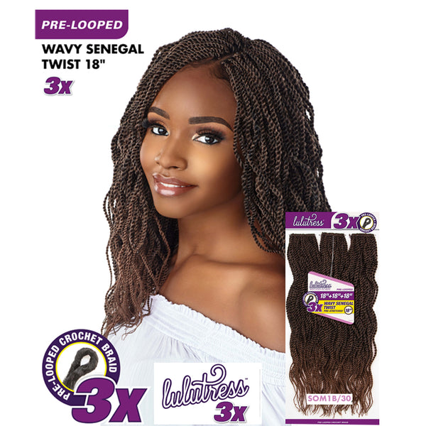 SENSATIONNEL LULUTRESS 3x Wavy Senegal Twist Pré-étiré 18"