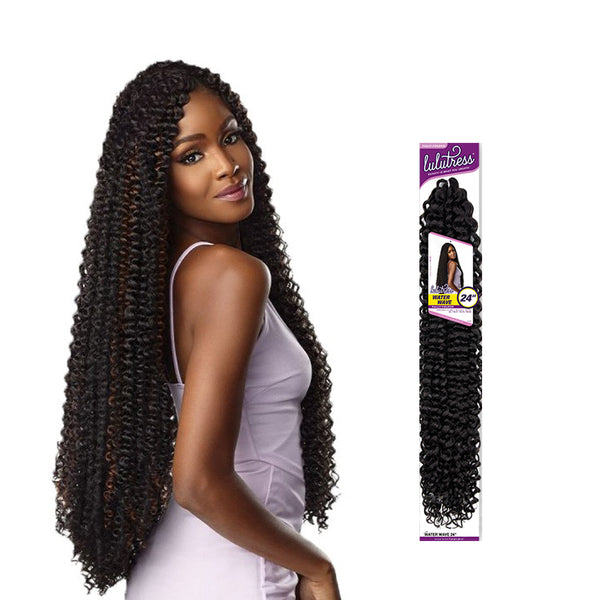 SENSATIONNEL Synthetic Lulutress Crochet Braid Water Wave 24''